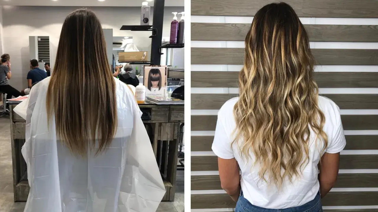 Prima e dopo: capelli lisci e spenti trasformati in onde luminose e piene di vita. I colpi di sole rovinano i capelli? Non più!