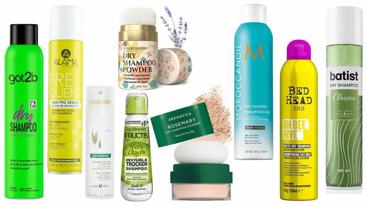 Una selezione di shampoo secchi, per scoprire come si usa questo prodotto per capelli freschi e voluminosi tra un lavaggio e l'altro.