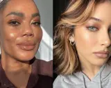 Due donne con un trucco effetto "latte make up" luminoso e naturale.