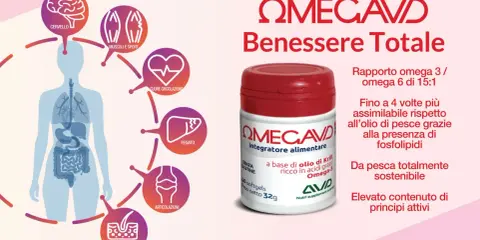 OmegaCavd: benessere totale per cervello, cuore, muscoli, fegato, articolazioni e pelle. Gli omega 3 benefici pelle sono essenziali.