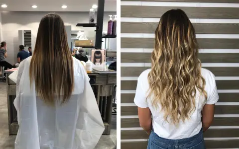 Prima e dopo: capelli lisci e spenti trasformati in onde luminose e piene di vita. I colpi di sole rovinano i capelli? Non più!