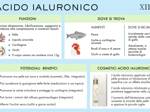 Acido ialuronico: idratazione, elasticità e benefici per pelle, articolazioni e occhi. Effetti sulla pelle visibili nei cosmetici.