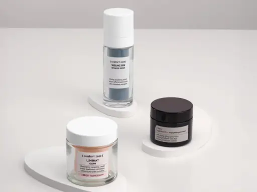 Tre prodotti skincare: un siero, una crema e un gel. Scopri cosa sono i retinoidi e come possono migliorare la tua pelle.
