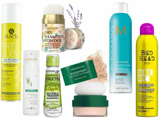 Una selezione di shampoo secchi, per scoprire come si usa questo prodotto per capelli freschi e voluminosi tra un lavaggio e l'altro.