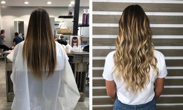 Prima e dopo: capelli lisci e spenti trasformati in onde luminose e piene di vita. I colpi di sole rovinano i capelli? Non più!