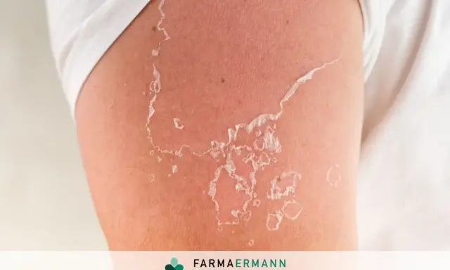 Pelle che si desquama dopo un'esposizione solare. Scopri come togliere la pelle morta dal corpo in modo delicato.